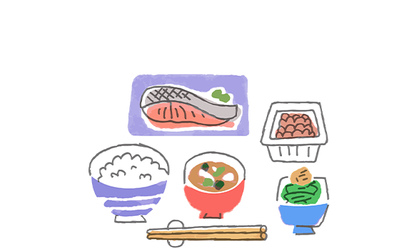 イラスト：食事