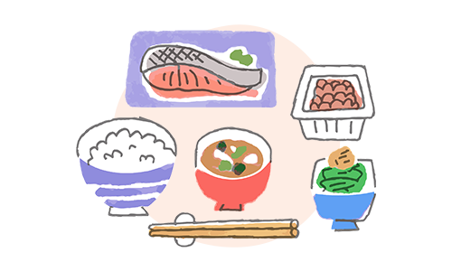 イラスト：昼食